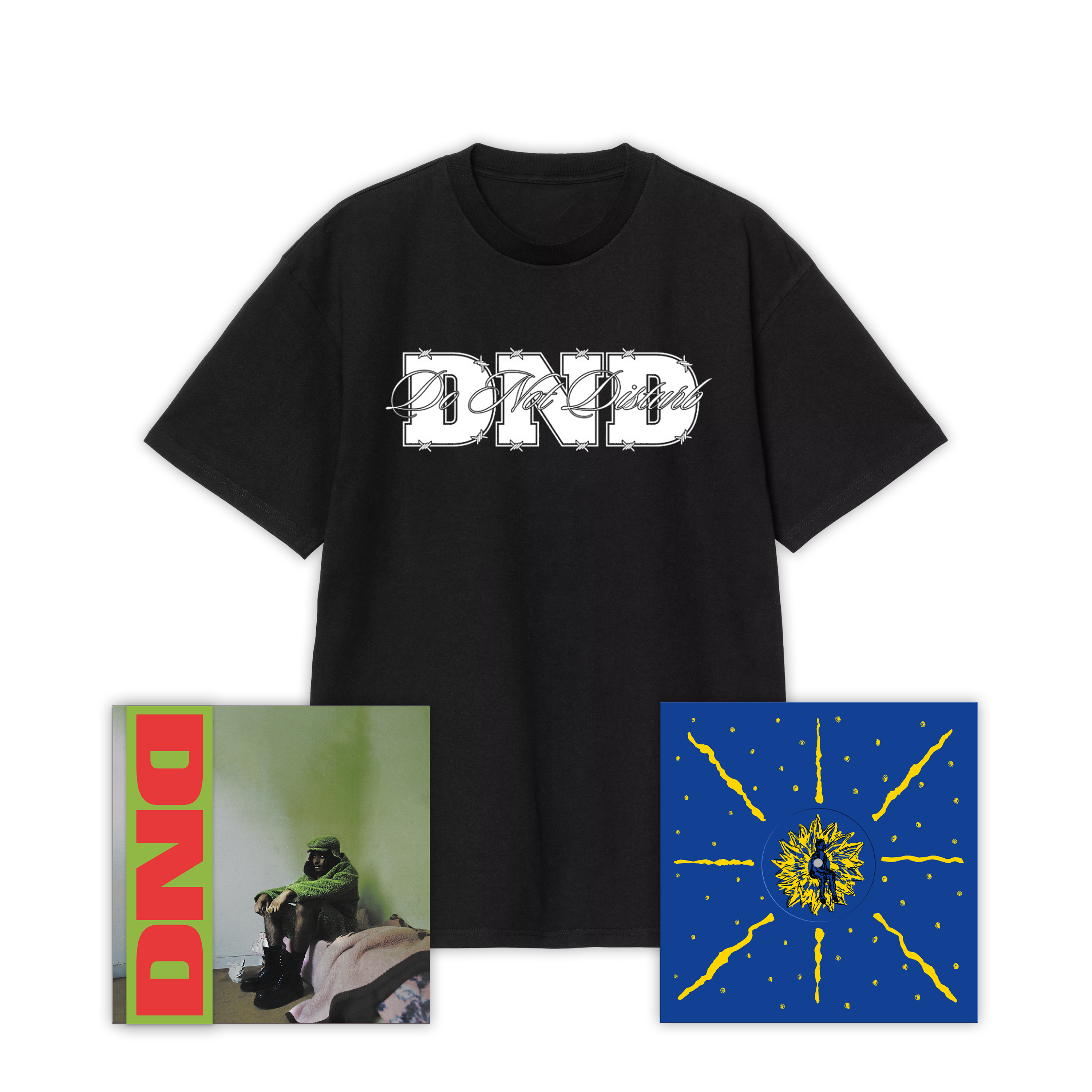 Vinyles “DND“ + “NOVAE / ETERNAL YOUTH“ + T-shirt “DND“ (dédicacé)